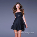 Youthful and Chic A-line Strapless Chiffon Beading Sexy Mini Cocktail Dress